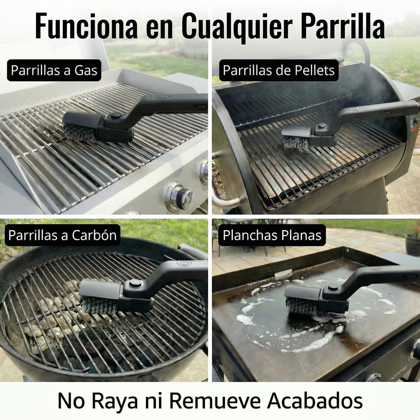 GrillMaster Pro™ - Cepillo Eléctrico para Barbacoa