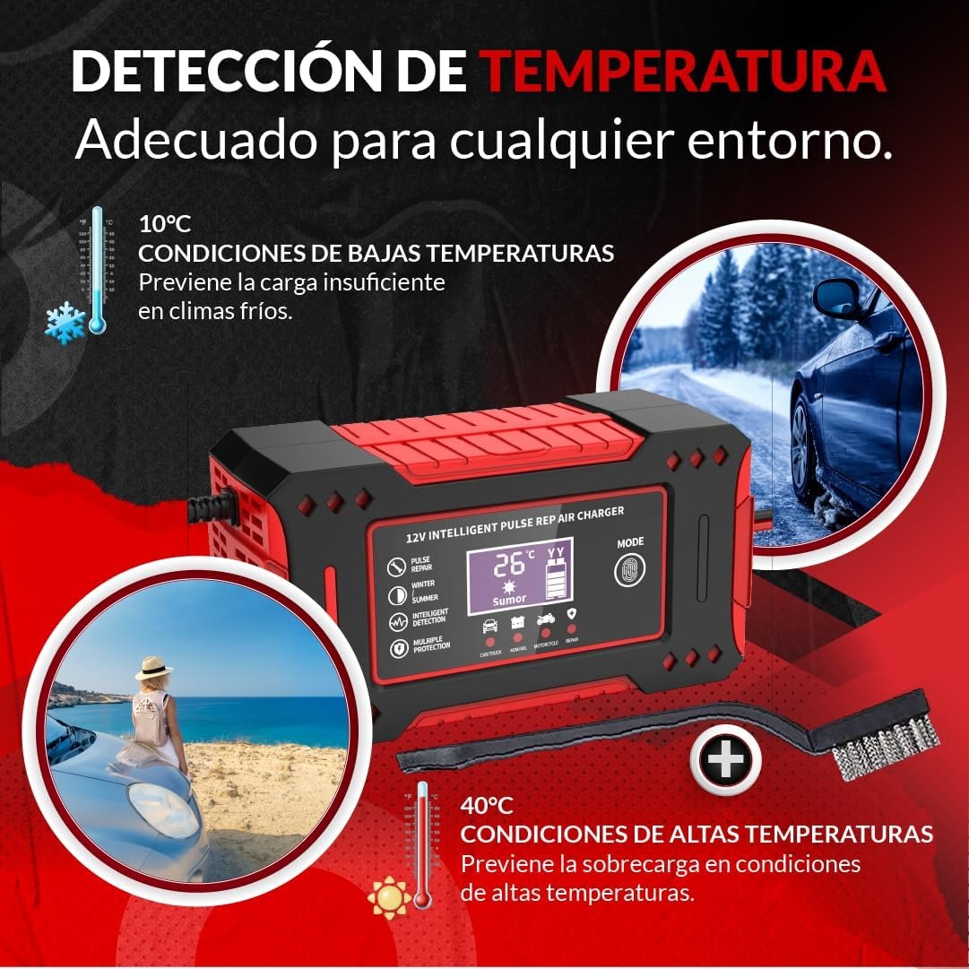 Cargador Revividor de Baterias Multi Vehiculos | Carsolutions