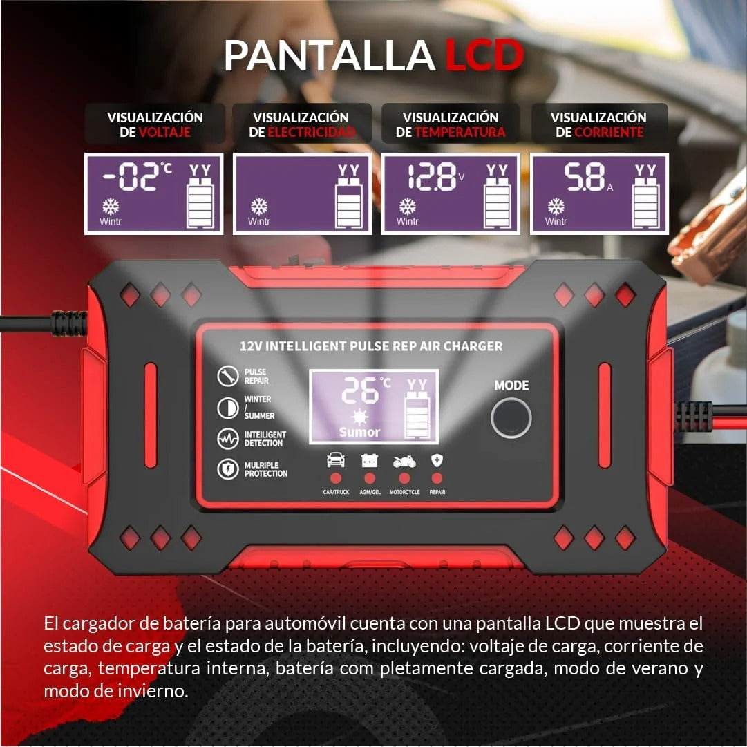 Cargador Revividor de Baterias Multi Vehiculos | Carsolutions